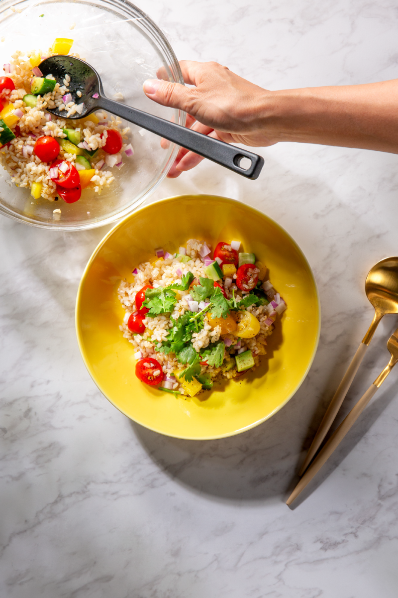 玄米サラダの写真